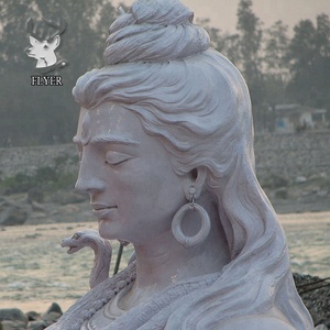 <span class=keywords><strong>Statua</strong></span> in <span class=keywords><strong>marmo</strong></span> bianco a grandezza naturale <span class=keywords><strong>di</strong></span> Lord Shiva in offerta speciale - Product Image 5