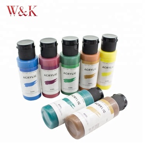 Set di vernici acriliche per bambini di qualità sfusa da 12 colori 60ml <span class=keywords><strong>con</strong></span> certificazione professionale - Product Image 3
