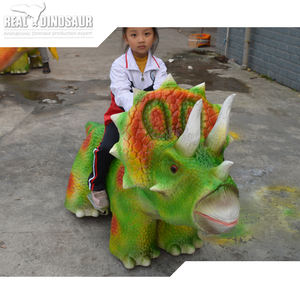 Juego Divertido Favorito de los Niños, <span class=keywords><strong>Interesante</strong></span> Auto Eléctrico de Dibujos Animados de Dinosaurios, Metálico, para Interiores/Exteriores, Centros Comerciales, Parques de Aventuras - Product Image 2