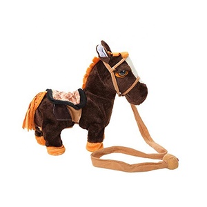 子供のための電気馬ぬいぐるみウォーキングバッテリー駆動ぬいぐるみ馬のおもちゃ - Product Image 3
