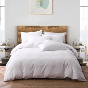 Modern Eco-Friendly 100% Cotton <strong>Comforter</strong> <strong>Set</strong> Queen Size 4-Piece Bed Linens with Duvet Cover Bed Sheet &amp; Pillowcases All-Season - Product Image 4