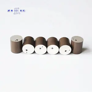 China piezo elektrische pzt 4 Piezo kristall 16*20mm Kunden spezifische Piezo zylinder PZT-4 piezo elektrische Wandler arbeiten