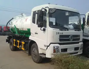 Dongfeng 10000L Pengaliran Truk Septic Tank Vakum Limbah Hisap Truk Penjualan Pabrik