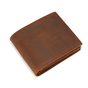 Carteras Clásicas Wb138 de Cuero Vacuno Hechas a Mano, Cartera de Identificación para Hombre con Bolsillo con Cremallera - Product Image 4