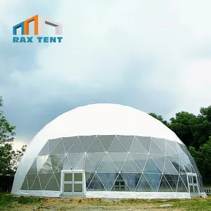 中国帐篷制造商 20m Geodesic 圆顶帐篷，用于出口到 20 多个国家的大型活动