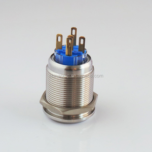 Metal anti-vandal su geçirmez IP67 otomotiv kilitleme kapatma düğmesi 12v 24v kartal göz led ışıklı yumuşak ışık araba anahtarı - Product Image 3