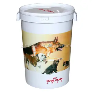 pet food barrel with Food Grade PP food storage container color customized