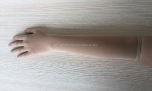 Guanti da sera in nylon trasparente senza cuciture - Lunghezza opera - Product Image 3