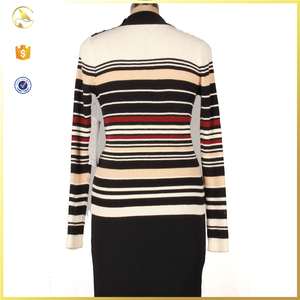 Soporte de cuello color de <span class=keywords><strong>la</strong></span> mezcla de rayas jersey - Product Image 1