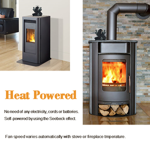 Ventilateur de poêle auto-alimenté VODA pas cher pour la circulation de la chaleur sans <span class=keywords><strong>électricité</strong></span> - Product Image 4