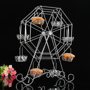 1 pz/lotto supporto per torta in argento - esposori per torta da tavolo da dessert per piatto a torre per baby shower, matrimonio, celebrazione di Natale  15