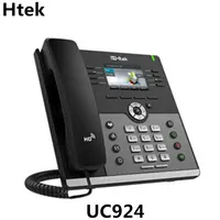 3.5 "TFT-LCD Layar Warna 12 Account SIP VoIP Telepon Htek UC924 Gigabit
