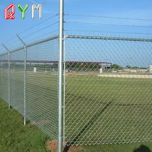 Hoge Beveiliging Thermisch Verzinkte Staaldraad Chain Link Luchthaven Hek