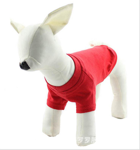 Algodón sólido 18 colores para mascotas perro T camisa ropa para perros grandes - Product Image 3