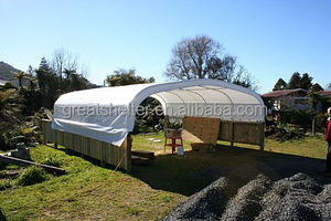 Toit de remise en plastique PVC et PE imperméable pour jardin, voiture et <span class=keywords><strong>vélo</strong></span>, cadre en acier et en <span class=keywords><strong>bois</strong></span>, <span class=keywords><strong>abri</strong></span> pour voiture et garage - Product Image 3