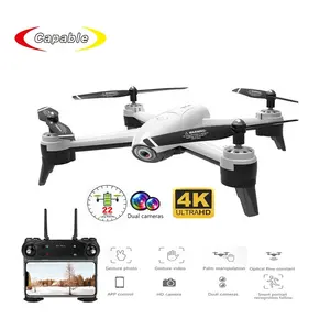 Teknologi Terbaru Kamera HD Drone 4K WiFi Kamera Ganda FPV Aliran Optik Aerial Quadcopter Drone RC Radio Kontrol Mainan