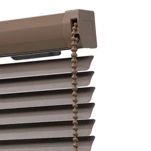Nuevo diseño de madera de impresión externa persianas de aluminio de ajuste de luz Horizontal persianas venecianas