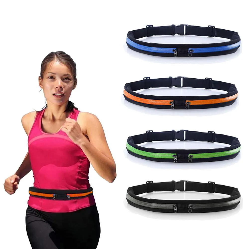 With 2 Expandable Pockets Waterproof Waist Pack Fanny Pack Running Belt for Men Women Hiking Jogging Walking Cycling Sports