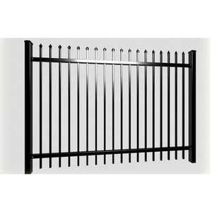 Industrial 3D Tubular Steel Wrought Iron Fence Easily Assembled Residential Gate Outdoor Use Home Houses Galvanized Coated