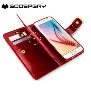 Goospery 정품 진짜 가죽 플립 케이스 지갑 커버 아이폰 7