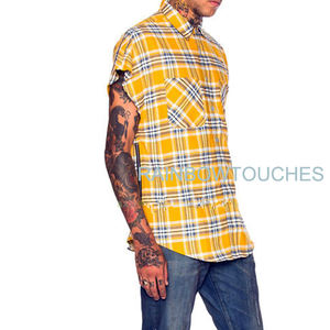 Camisas a Cuadros <span class=keywords><strong>de</strong></span> Franela sin Mangas para Hombre, Venta al por Mayor, Estilo Rainbow Spray - Product Image 2