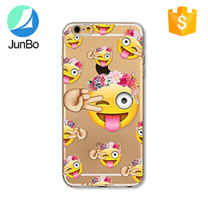 Drôle <span class=keywords><strong>Emoji</strong></span> transparent souple tpu imprimé cas pour iphone 6 - Product Image 6
