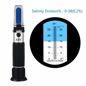 Refratômetro Portátil para Sal, Função de Refratômetro para Salinidade de Água Salgada 0-28% - Product Image 3