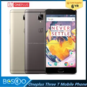 Oneplus three T Oneplus 3T A3010 LTE 4G Teléfono Móvil Snapdragon 821 5.5 "Android 6.0 NFC 16MP de IDENTIFICACIÓN de Huellas Dac