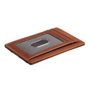 RFID — portefeuille en cuir véritable pour hommes, mince et minimaliste, <span class=keywords><strong>porte</strong></span>-cartes de crédit - Product Image 4
