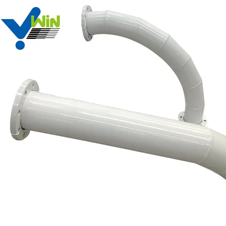 Ống Thép Chịu Mài Mòn Lót GốM Alumina Xi Măng 95% Ống Uốn Cong Khuỷu Tay Lót Chống Mòn