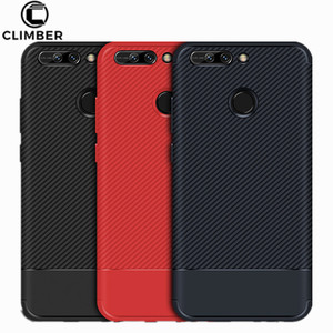 Antichoc Souple Silicone En Fiber De Carbone Cas de Téléphone couverture Pour Huawei <span class=keywords><strong>Honor</strong></span> <span class=keywords><strong>V9</strong></span> Y3 Y7 Profiter 7 Plus le Cas TPU - Product Image 1