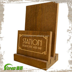 Exhibidor de Menú de Comida para Restaurante de Madera, Marca Vino, Modelo Vino20211025-4, Buena Calidad - Product Image 1