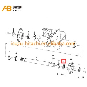 Joint d'étanchéité d'huile de transmission 6671138 pour essieux 863, 873, <span class=keywords><strong>883</strong></span>, S220, S250, S300, S630, S750, S770 - Product Image 6
