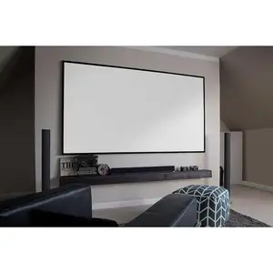 用于家庭电影的60 “-150” 高清防反光家庭影院固定框架投影仪屏幕
