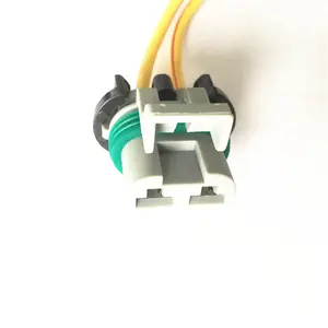 Adaptador de radiador elétrico de plástico 2 vias, auto 2 adaptadores fêmea à prova d' água, conectores 2p 15363990