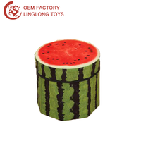Recycler les fruits cuisine stockage maison décorative enfants boîte à jouets poubelle douce peluche Orange fruits maison tabouret écologique lavable
