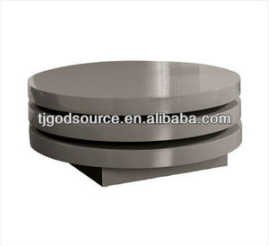 Round Gloss <strong>Swivel</strong> Coffee <strong>Table</strong> - Product Image 1