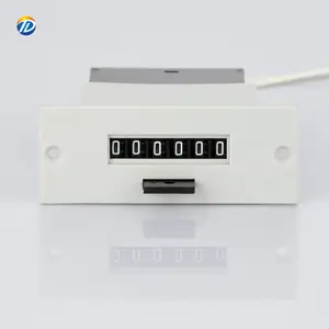 Meter Counter LFC-6 6 Digit Digital Counter Meter With 0 Clear Electromagnetic Counter Magnets Punch Counter