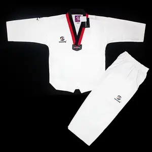 Sample Free Shipping Woosung Taekwondo Uniform V Neck Taekwondo Uniform Custom Made Taekwondo Uniforms Manufacturers
