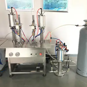 Semi-auto LPG butane gas cartridge refill machine with factory direct sales price