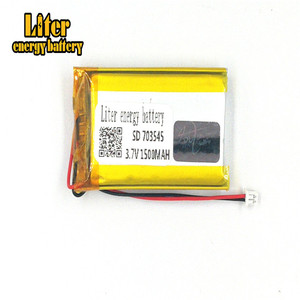 Plug 1.25-<span class=keywords><strong>2</strong></span> P 3.7 V 703545 1500 mah high quality lithium polymer battery li-li-ion rechargeable battery pack lipo battery - Product Image 2