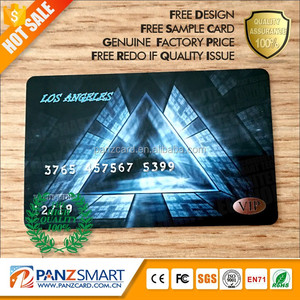 Personalizar tarjeta de crédito de PVC magnética Número en relieve HF RFID Tarjeta de miembro de PVC de plástico M1 F08 chip dot tarjeta de visita socia con NFC - Product Image 3