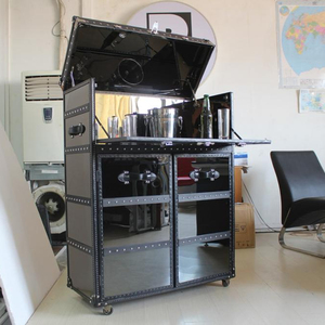 shiny stainless steel function cabinet