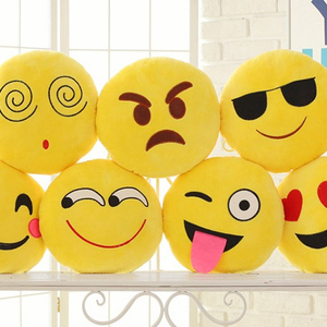 Servicio del OEM emoji emoticon amarillo almohada suave juguetes almohada de felpa - Product Image 1
