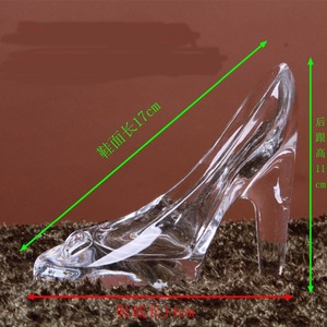 High and transparent Valentines Cinderella crystal <span class=keywords><strong>shoes</strong></span> model decoration Christmas Gifts - Product Image 5