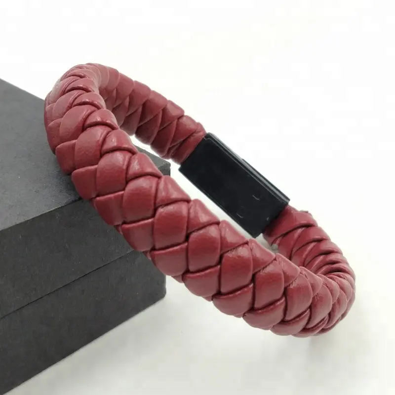 2.1A USB PU Leather Cáp USB Vòng Đeo Tay Sạc Loại C USB Cable Bracelet