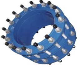 Raccord à bride fendue en acier au carbone pour les conduites d'eau, surface revêtue, certifié EN WRAS, indice de pression PN10-PN40 - Product Image 2