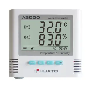 창고 서버 방 감시자 온도와 습도 미터 2 를 위한 높은 정확한 온도계 습도계 1 세트에 대하여
