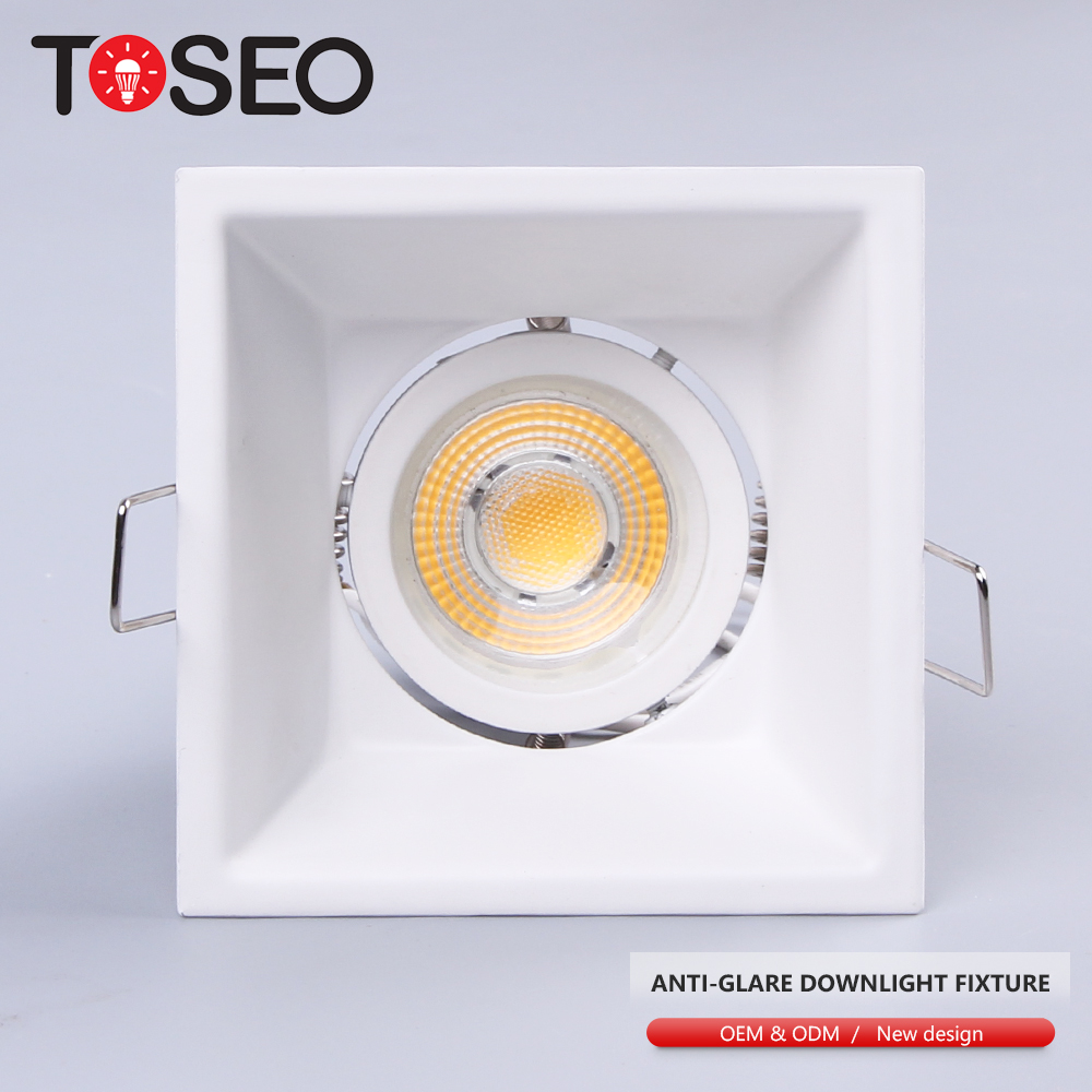 GU5.3 Black Recessed Deep Cup Anti Glare Downlights 35W Front Replace Bulb