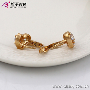 21137 nueva llegada elegante joyería de las mujeres estilo irlandés en forma de corazón pendientes del aro de <span class=keywords><strong>la</strong></span> piedra preciosa - Product Image 4